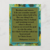 Inspirerend Christelijk Bijbelverse Briefkaart (Voorkant)