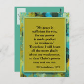 Inspirerend Christelijk Bijbelverse Briefkaart (Voorkant / Achterkant)