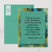 Inspirerend Christelijk Bijbelverse Briefkaart (Voorkant / Achterkant)