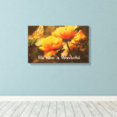 Inspirerend Christelijk Citaat: Zijn naam is Canvas Afdruk (Insitu (Houten vloer))