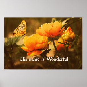 Inspirerend Christelijk Citaat: Zijn naam is Poster