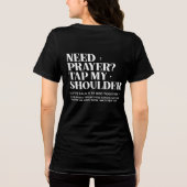 Inspirerend/Christelijk Gebed Nodig Tri-Blend Shirt (Achterkant)