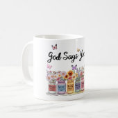 Inspirerend Christelijk Gezegde Koffiemok (Voorkant links)