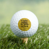 Inspirerend Christelijk Pap Quote Golfballen (Insitu Shirt)