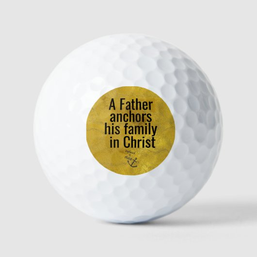 Inspirerend Christelijk Pap Quote Golfballen (Voorkant)