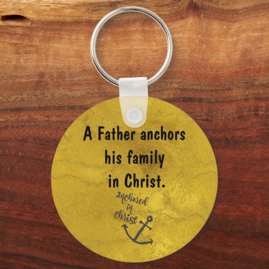 Inspirerend Christelijk Pap Quote Sleutelhanger (Voorkant)