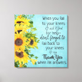 Inspirerend Christelijk prijsbericht Canvas Afdruk (Voorkant)