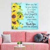 Inspirerend Christelijk prijsbericht Canvas Afdruk (Insitu (Woonkamer))