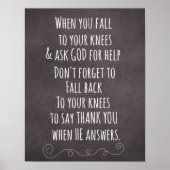 Inspirerend Christelijk prijsbericht Poster (Voorkant)