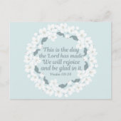 Inspirerend Christelijk Psalm 118:24 Briefkaart (Voorkant)