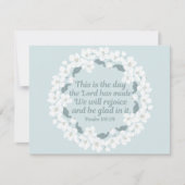 Inspirerend Christelijk Psalm 118:24 Kaart (Voorkant)