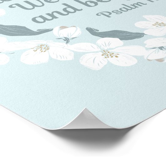 Inspirerend Christelijk Psalm 118:24 Poster (Hoek)