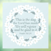 Inspirerend Christelijk Psalm 118:24 Raamsticker (Vel 3)