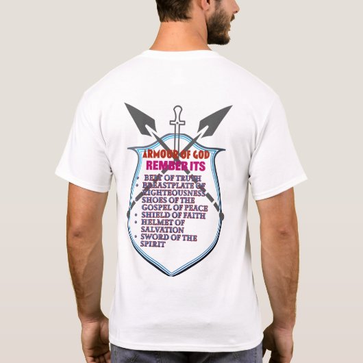 Inspirerend Christelijk T-shirt verheffend geloof (Achterkant)