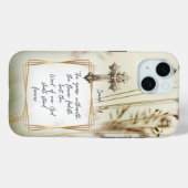 Inspirerend christelijk veld gras sierlijk kruis Case-Mate iPhone case (Achterkant (horizontaal))