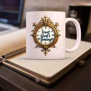 Inspirerend Christelijk Vertrouw op Gods timing Koffiemok