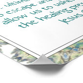 Inspirerend Christelijke angstdepressie Citaten Poster (Hoek)