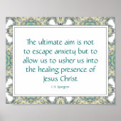 Inspirerend Christelijke angstdepressie Citaten Poster (Voorkant)