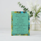 Inspirerend Christelijke Bijbel God's Grace Briefk Briefkaart (Staand voorkant)