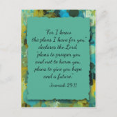 Inspirerend Christelijke Bijbel God's Plan Briefka Briefkaart (Voorkant)