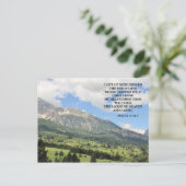 Inspirerend Christelijke Bijbel Verse Bergen Briefkaart (Staand voorkant)