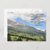 Inspirerend Christelijke Bijbel Verse Bergen Briefkaart (Voorkant / Achterkant)