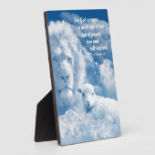 Inspirerend Christelijke Bijbelvergen voor Sterkte Fotoplaat (Zijkant)