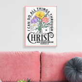 Inspirerend Christelijke bijbelvers Canvas Afdruk (Insitu (Woonkamer))