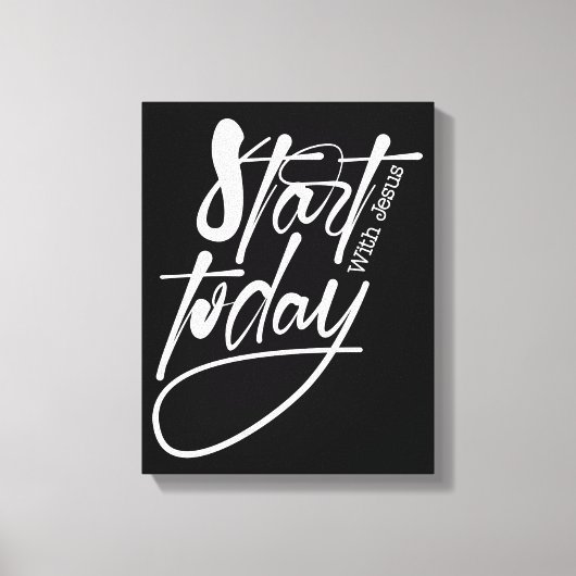 Inspirerend Christelijke bijbelvers Canvas Afdruk (Voorkant)