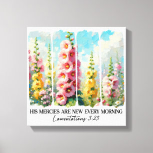 Inspirerend Christelijke bijbelvers Canvas Afdruk