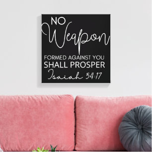 Inspirerend Christelijke bijbelvers Canvas Afdruk