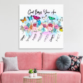 Inspirerend Christelijke bijbelvers Canvas Afdruk (Insitu (Woonkamer))