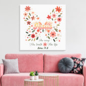 Inspirerend Christelijke bijbelvers Canvas Afdruk (Insitu (Woonkamer))