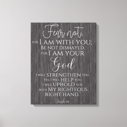 Inspirerend Christelijke Bijbelvers Canvas Print (Voorkant)