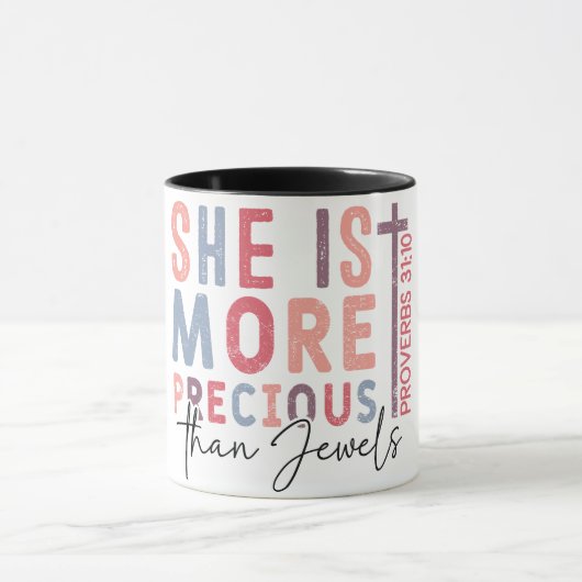 Inspirerend Christelijke Bijbelvers Koffie Mok (Midden)