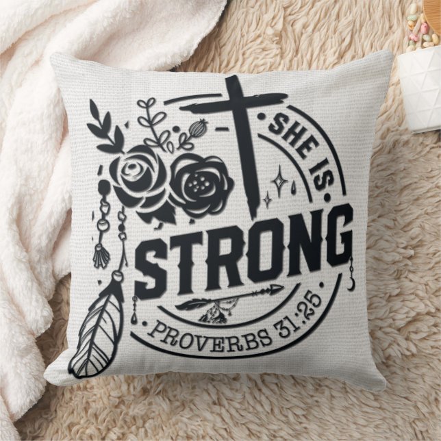 Inspirerend Christelijke bijbelvers Kussen (Deken)