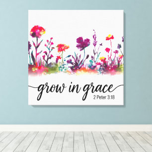 Inspirerend Christelijke Bijbelvers / Schrift Canvas Afdruk