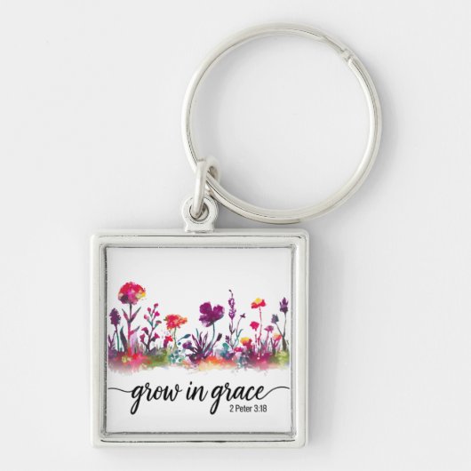 Inspirerend Christelijke Bijbelvers / Schrift Sleutelhanger (Voorkant)