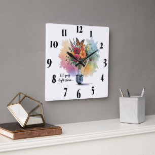 Inspirerend Christelijke Bijbelvers / Schrift Vierkante Klok