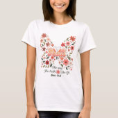 Inspirerend Christelijke bijbelvers T-shirt (Voorkant)