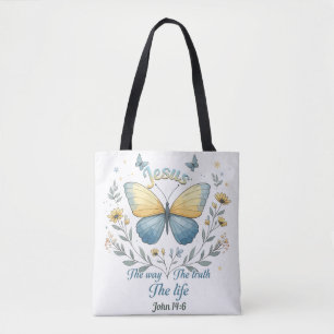 Inspirerend Christelijke bijbelvers Tote Bag