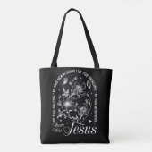 Inspirerend Christelijke bijbelvers Tote Bag (Achterkant)