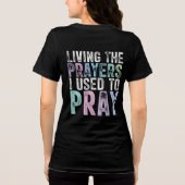 Inspirerend Christelijke bijbelvers Tri-Blend Shirt (Achterkant)
