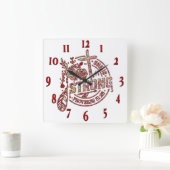 Inspirerend Christelijke bijbelvers Vierkante Klok (Huis)