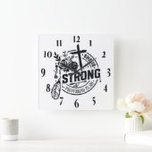 Inspirerend Christelijke bijbelvers Vierkante Klok (Huis)