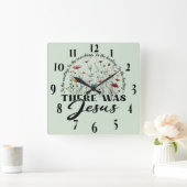 Inspirerend Christelijke bijbelvers Vierkante Klok (Huis)