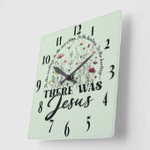 Inspirerend Christelijke bijbelvers Vierkante Klok (Hoek)