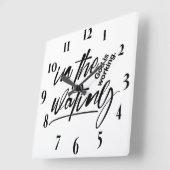 Inspirerend Christelijke bijbelvers Vierkante Klok (Hoek)