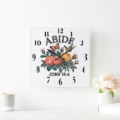 Inspirerend Christelijke bijbelvers Vierkante Klok (Huis)