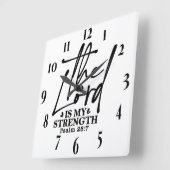 Inspirerend Christelijke bijbelvers Vierkante Klok (Hoek)